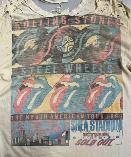 【USED】 Made in USA 90's Rolling Stones Damage T-Shirt /250621-012