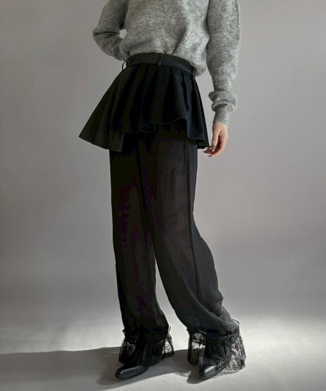 【RE;CIRCLE】 RE Suit Wrap Skirt Mini / 260129-008