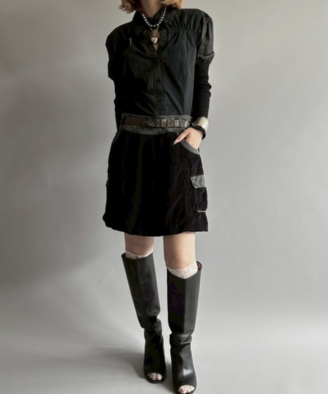 【USED】 Corduroy balloon mini Skirt / 250913-020