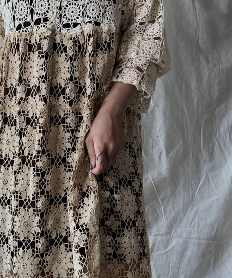 【RE;CIRCLE】 RE Crochet Lace Dress③/210421-003