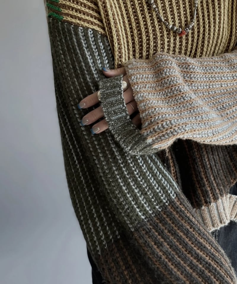 ECKHAUS LATTA クロップドニット XS/S グリーン ECKHAUS LATTA クロップドニット XS/S グリーン
