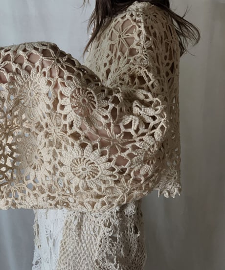 【RE;CIRCLE】  RE Crochet L/S Top/210512-011