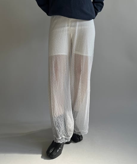 【USED】 Pattern Sheer Pants /250118-011