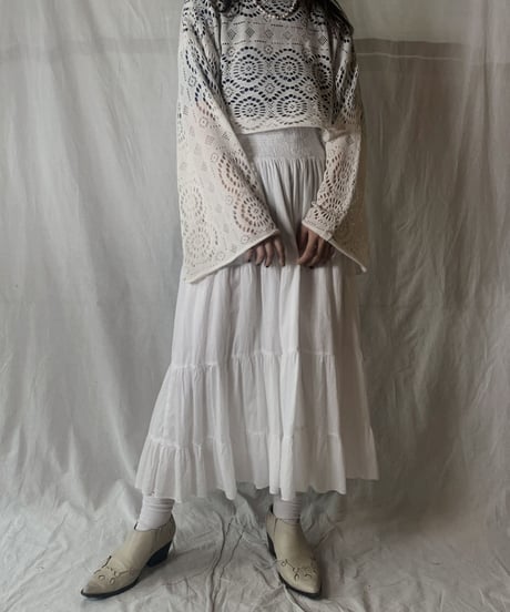 【RE;CIRCLE】RE Crochet L/S Top④/210526-068