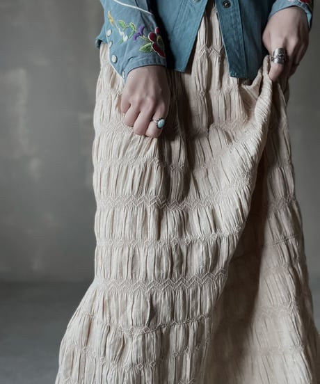 【USED】  Cotton Long Skirt/220220-015