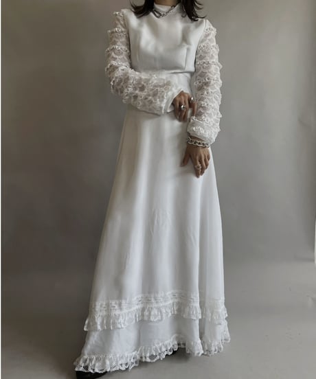 【USED】 L/S Lace Sleeve  One-piece / 230520-011