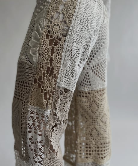 【RE;CIRCLE】 RE Crochet Patchwork Pants / 220728-023