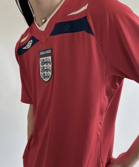 【USED】 UMBRO 08~10's ENGLAND Soccer Shirt/ 250607-055