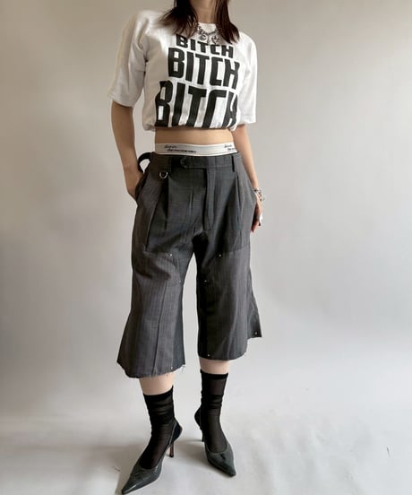 【RE;CIRCLE】 Re Suit Double Knee Shorts / 250612-007