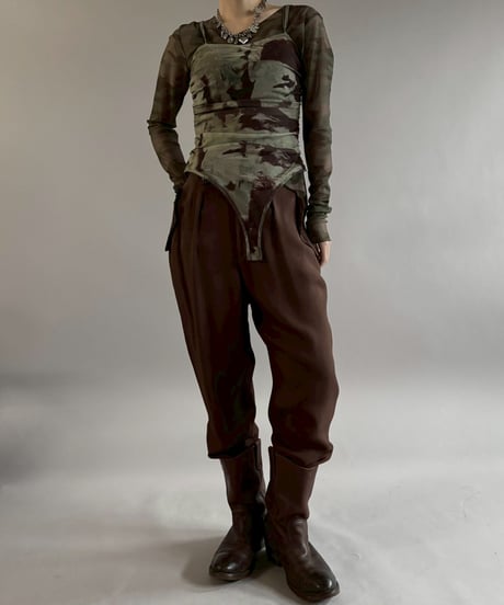 【USED】 Y's Tapered Slacks Pants /260221-003