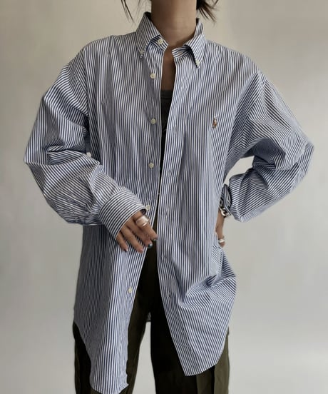 【USED】 Polo Ralph Lauren Striped Shirt / 220820-008