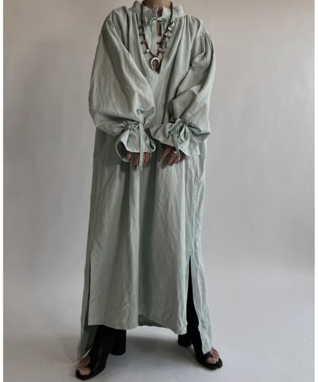【RE;CIRCLE】RE Dyed French Mattress Cover One-piece -Aqua Green- / 220512-010
