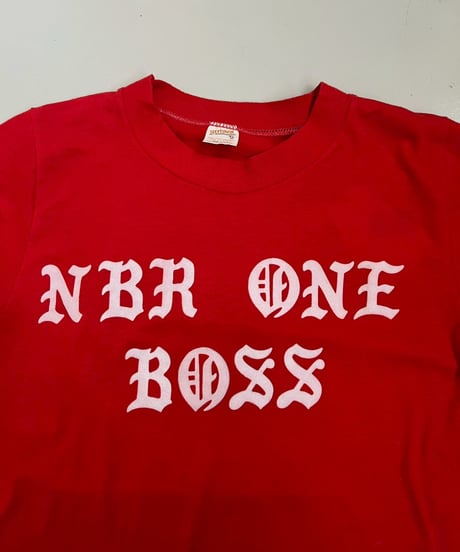 【USED】 RESIZED MADE in USA NBR ONE BOSS T-Shirt / 250830-001