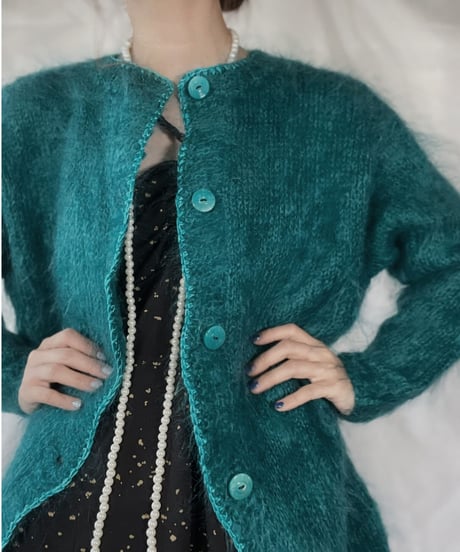 【USED】    Mohair Knit Cardigan/211216-020