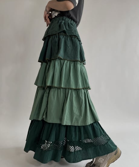 【RE;CIRCLE】 RE Indian Cotton Skirt / 220503-015