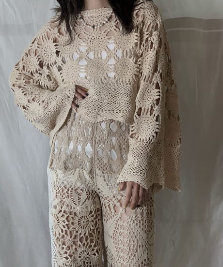 【RE;CIRCLE】RE Crocket L/S Top③/210526-065