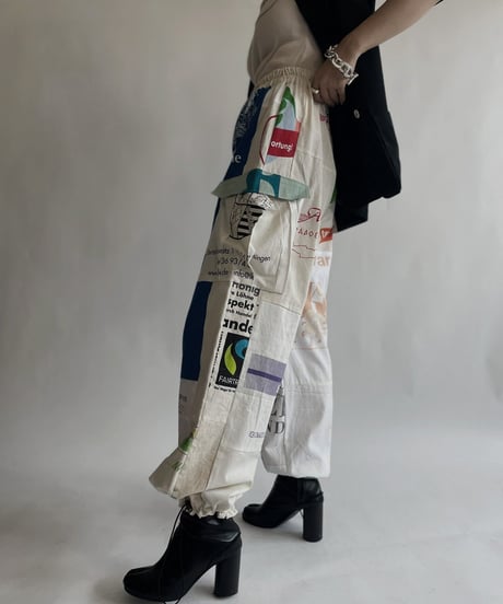 【RE;CIRCLE】 RE Eco-Friendly Bag Draw Cord Pants / 220825-023