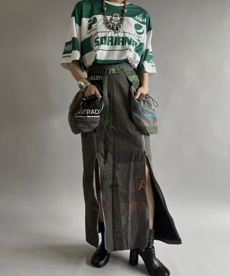 【RE;CIRCLE】RE Eco-Friendly Bag Beit Bag Skirt Dyed Gray / 240613-028