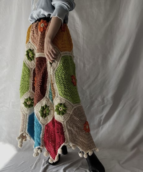 【RE;CIRCLE】 RE Granny Long Skirt⑥/211110-013