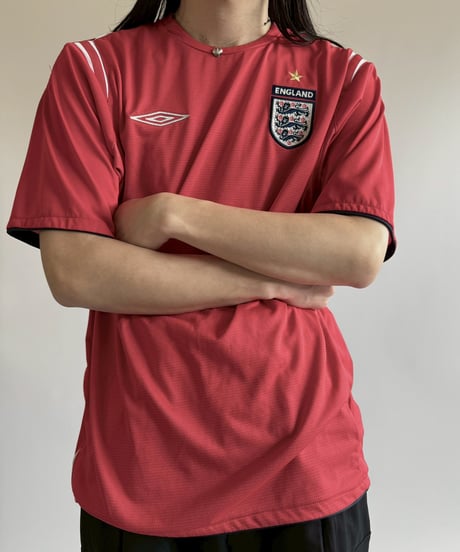 【USED】 UMBRO 04~06's ENGLAND Soccer Shirt/ 250607-045