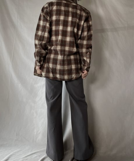 【USED】  Plaid Wool L/S Shirt ③/220127-026