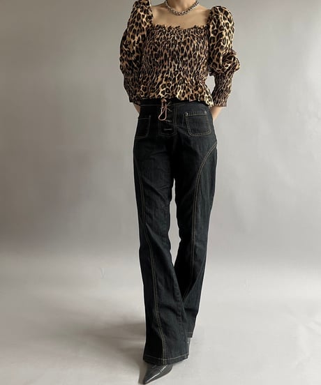 【USED】Leopard Patterned Top /240907-016