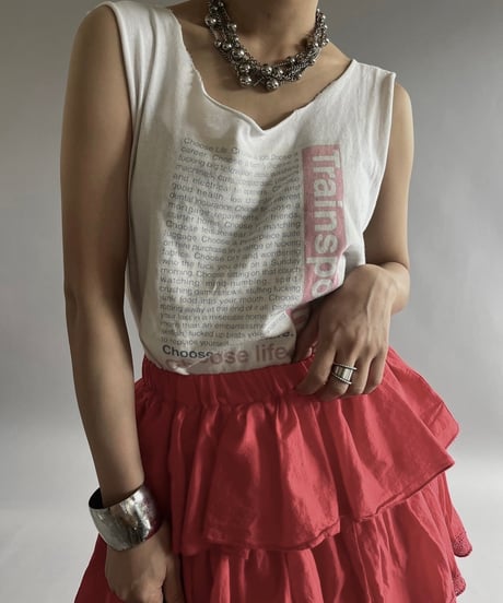 【USED】 Cut Off Tank Top /240720-029