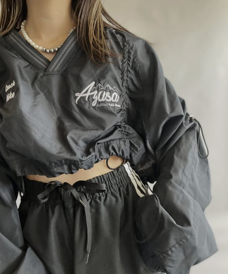 【RE;CIRCLE】 RE Nylon Drawcord Pullover Black / 230406-006