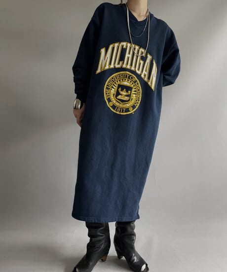 【USED】 Made in USA MICHIGAN Sweat One-Piece / 231202-011