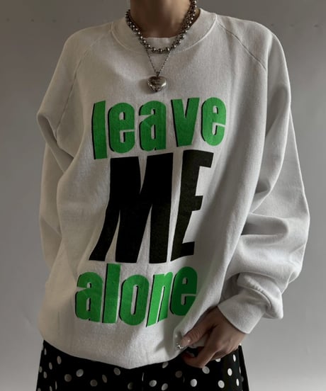 【USED】 leave ME alone Sweat / 250927-006