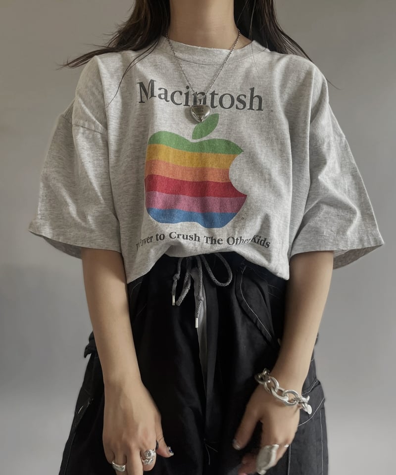 USED 】Made in USA 90's Macintosh Apple T-Shirt