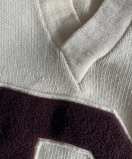 【USED】 Vintage Lettered Knit Top/241130-014