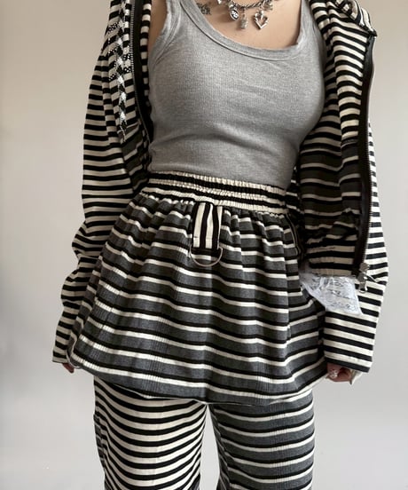 【RE;CIRCLE】 RE Border Balloon Skirt Mini  /  250403-003
