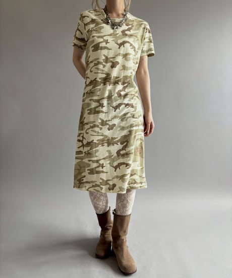 【USED】 Camouflage Pattern Long T-Shirt / 260613-007