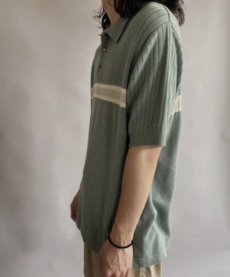 【USED】 S/S knit polo shirt / 230605-008