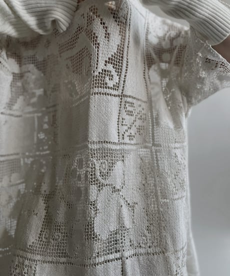【RE;CIRCLE】 RE Crochet Lace S/S Hoodie / 220427-027