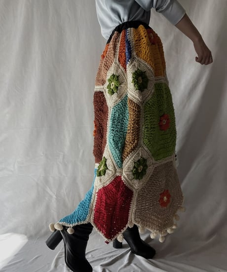 【RE;CIRCLE】 RE Granny Long Skirt⑥/211110-013