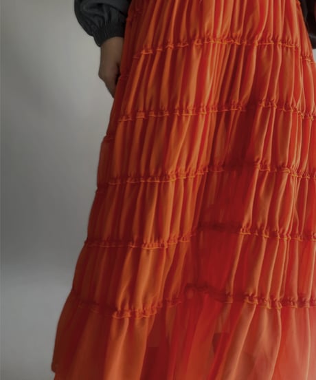 【USED 】Sheer Long Skirt/ 231125-018