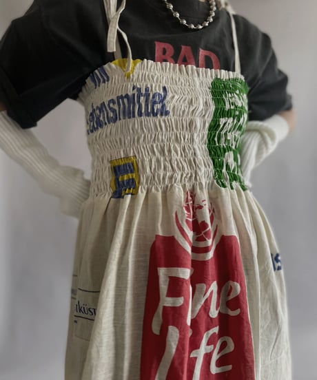 【RE;CIRCLE】RE Eco-Friendly Bag Shirring One-piece / 230427-030