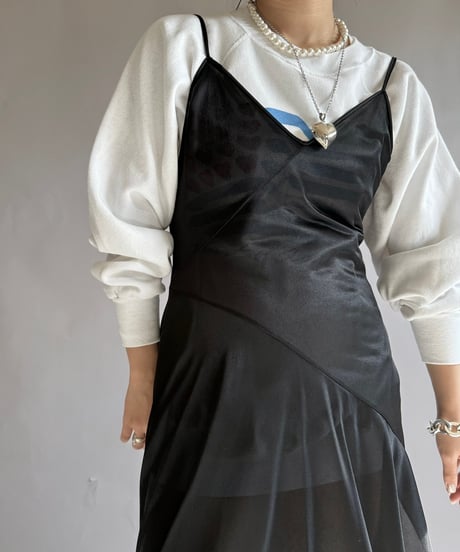 【USED】 Sheer Camisole Long One-Piece  /241223-010