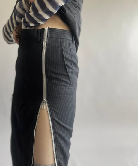 【RE;CIRCLE】 Re Front Zip Skirt/ 241003-001