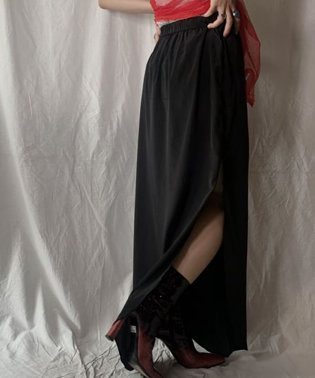【USED】 Poly Long Skirt/ 210630-022