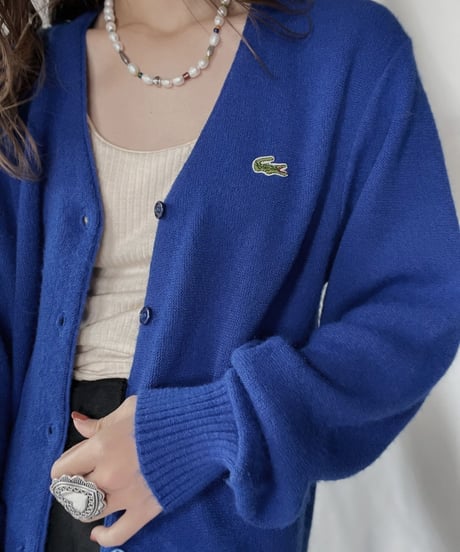 【USED】   LACOSTE Knit Cardigan⑧/211126-016