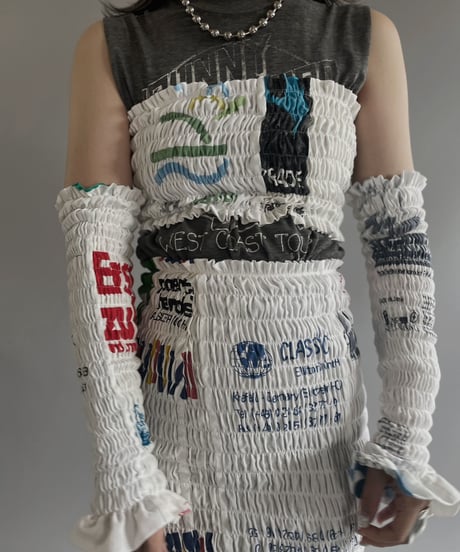 【RE;CIRCLE】RE Eco-Friendly Bag Shirring Arm warmer/ 230622-004