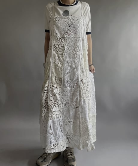 【RE;CIRCLE】 RE Crochet Patch Code Camisole One-Piece / 240509-002