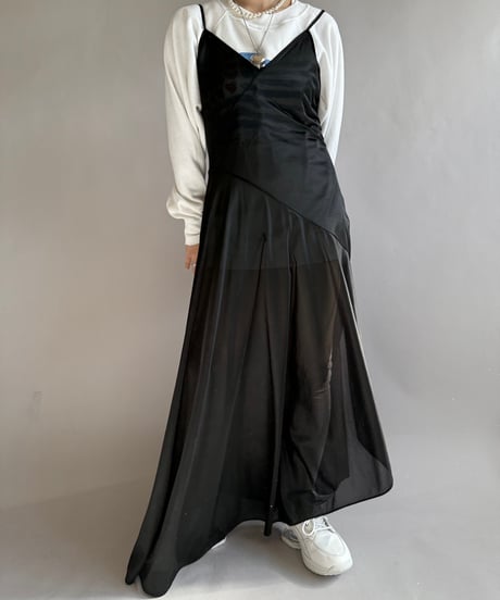 【USED】 Sheer Camisole Long One-Piece  /241223-010
