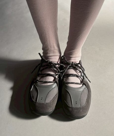 【ROCKFISH WEATHERWEAR】NICOLE WEAVING LACEUP SNEAKERS Gray / RF1SHBE3SK007