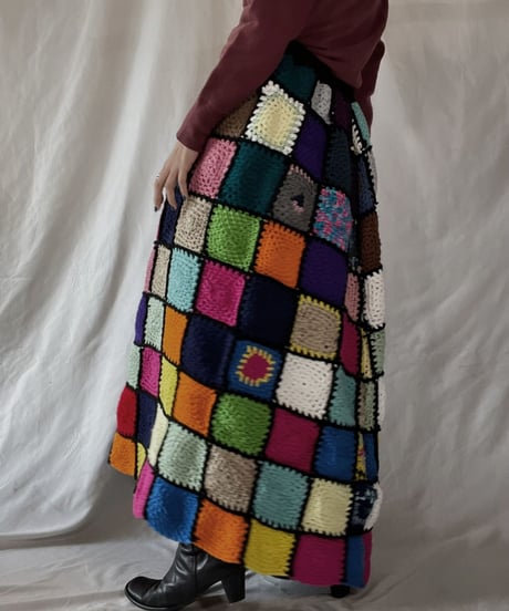 【RE;CIRCLE】 RE Granny Long Skirt①/211216-040