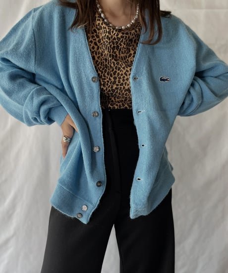 【USED】   LACOSTE Knit Cardigan①/211007-002