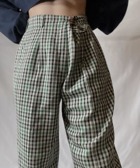 【USED】 Plaid Pants/211014-052